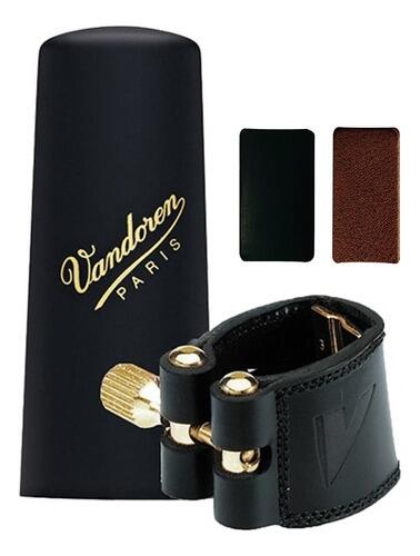 Legatura In Pelle Vandoren LC28P Con Copribocchino Per Sassofono Tenore – Suono Caldo E Rotondo