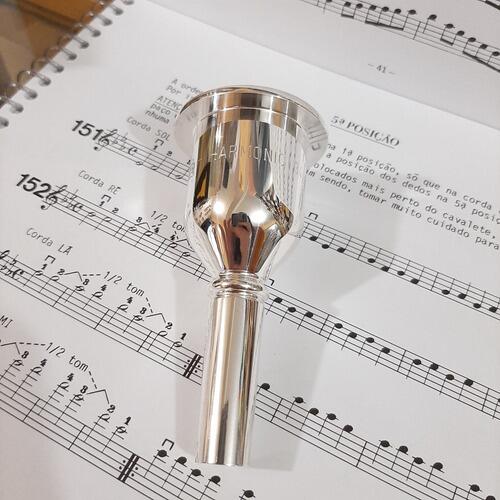 Comprar Bocal Jc Custom De Tuba Harmonic 34 Prata - a partir de R