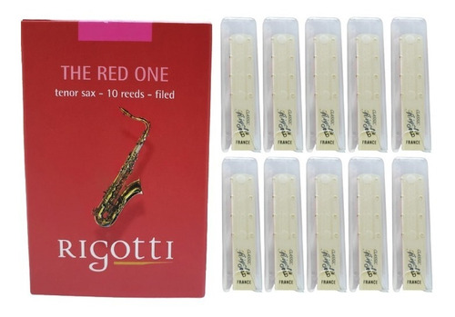 Comprar CX10 | Palheta Rigotti Red One para Sax Tenor (10 Unidades ...
