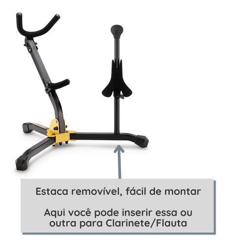 HERCULES Support pour soprano DS531BB - à l'achat Atelier des Vents HERCULES Support pour soprano DS531BB - à l'achat Atelier des Vents