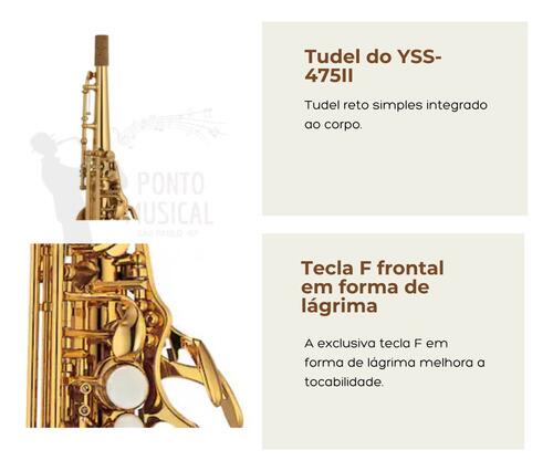 Comprar Sax Soprano Yamaha Yss-475 Tudel Fixo Completo Novo - a