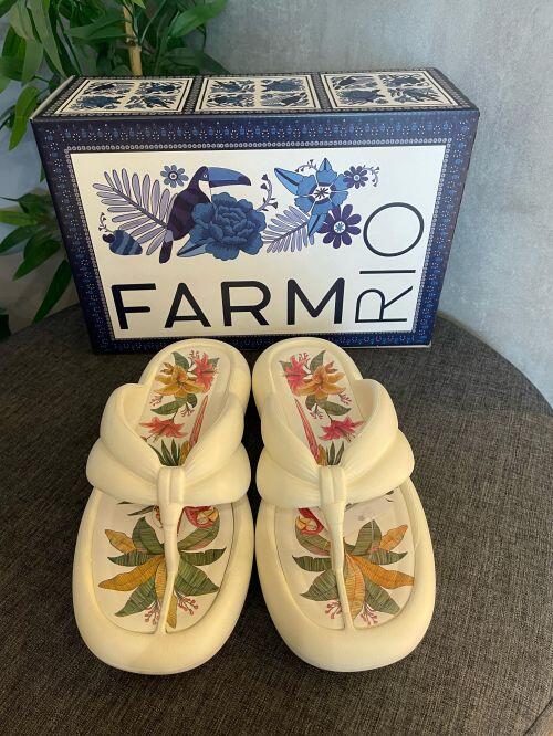 FARM*新シューズライン**Ape**トング*Chinelo Katita Amalero Comprar Chinelo Katita Riqueza Tropical Apé Farm - Ouseup
