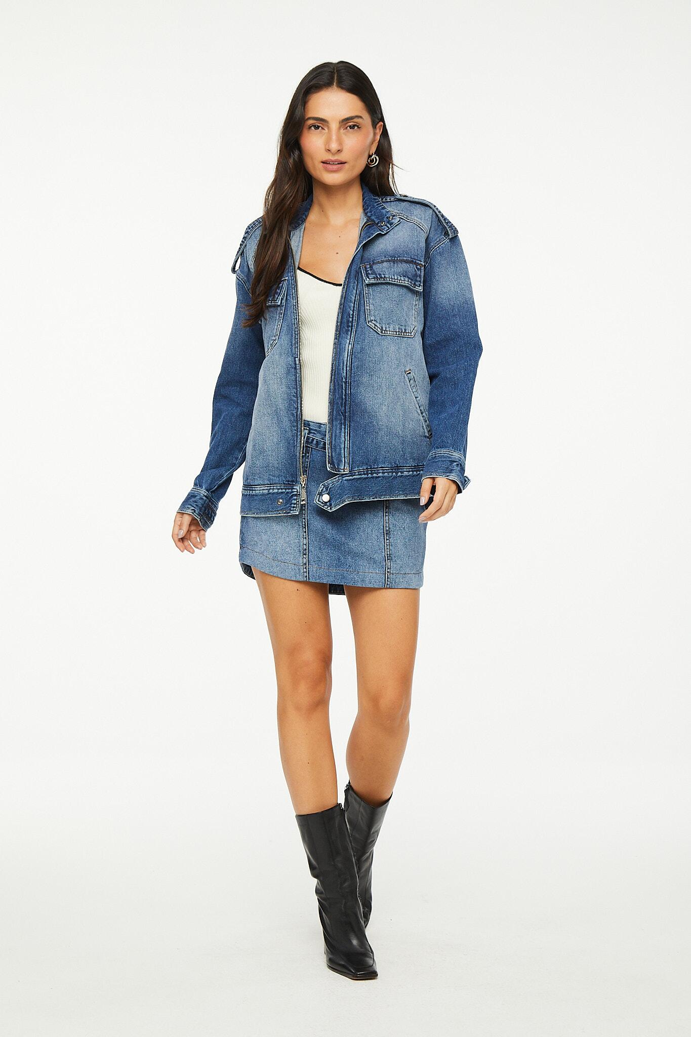 Comprar Saia Jeans Mini Com Cinto Animale Jeans Ouseup Moda Feminina