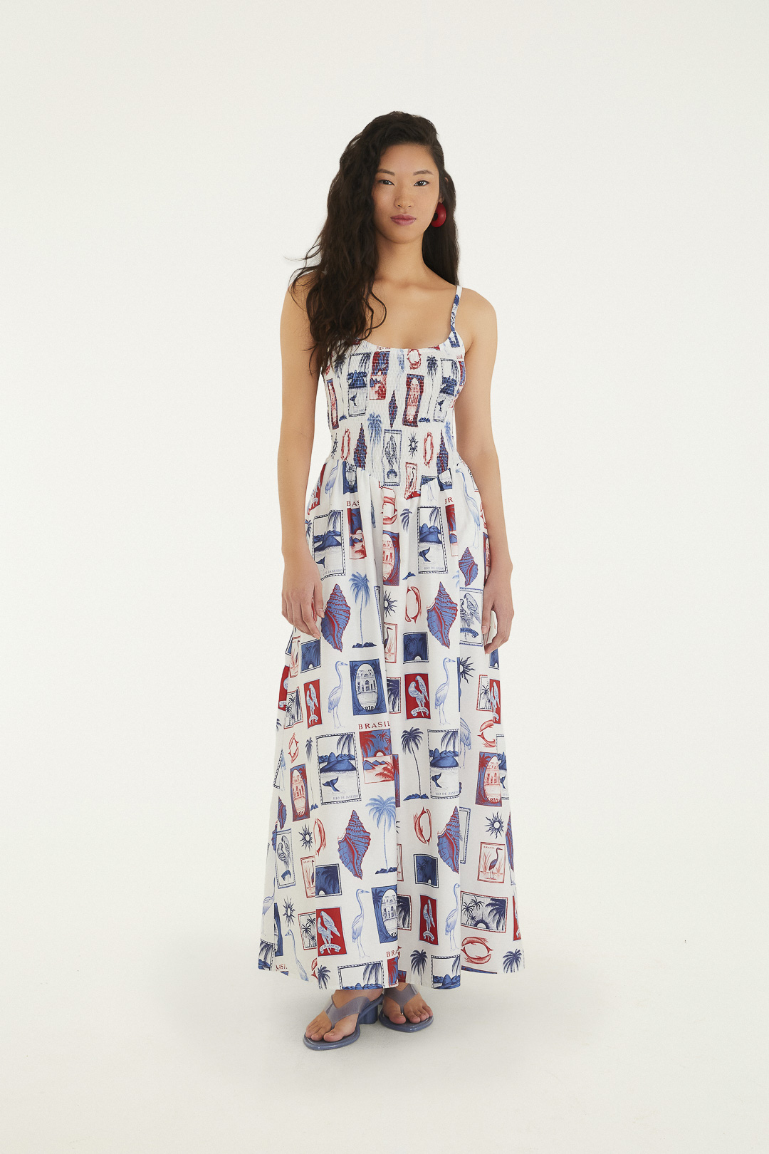 Comprar Vestido Lastex Tropical Vintage Farm Ouseup Moda Feminina