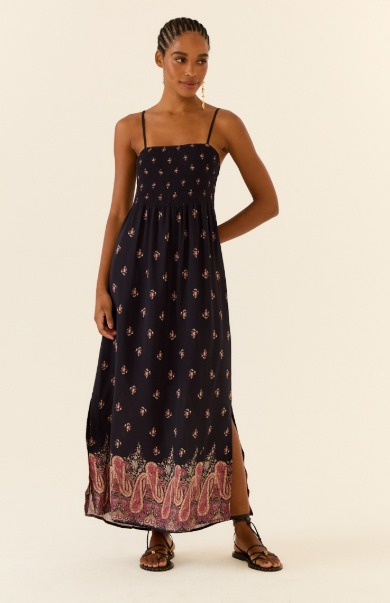 Comprar Vestido Midi Alcinha Estampa Mian Maria Filó a partir de