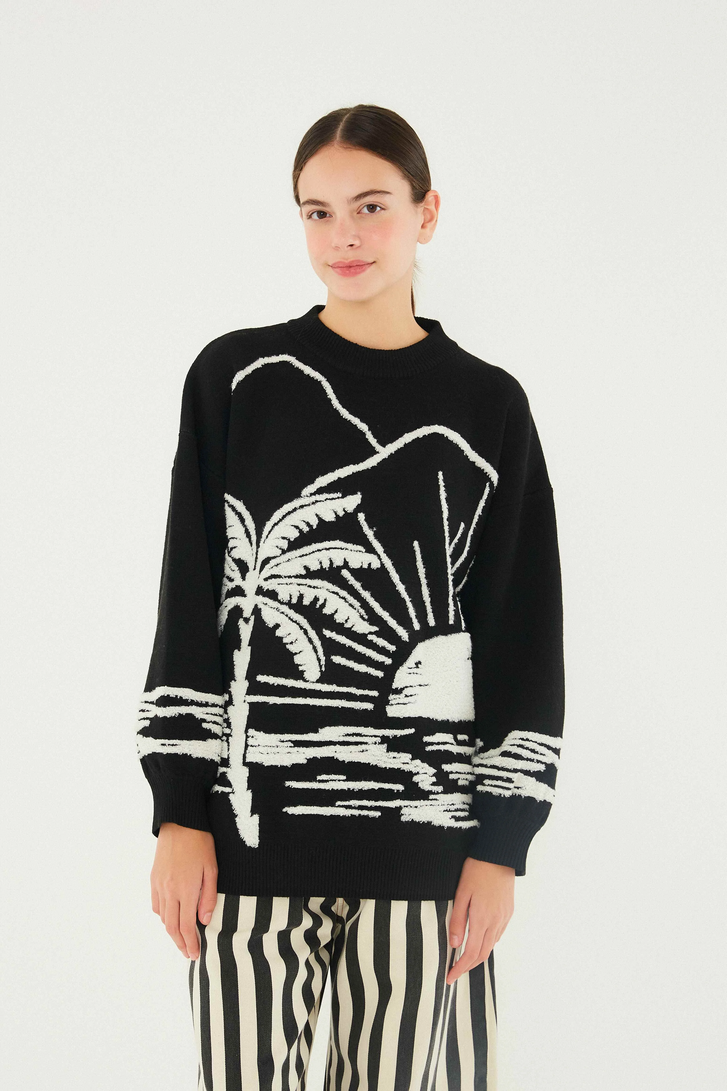 Comprar Pull Tricot Jacquard Chenille Peb Farm