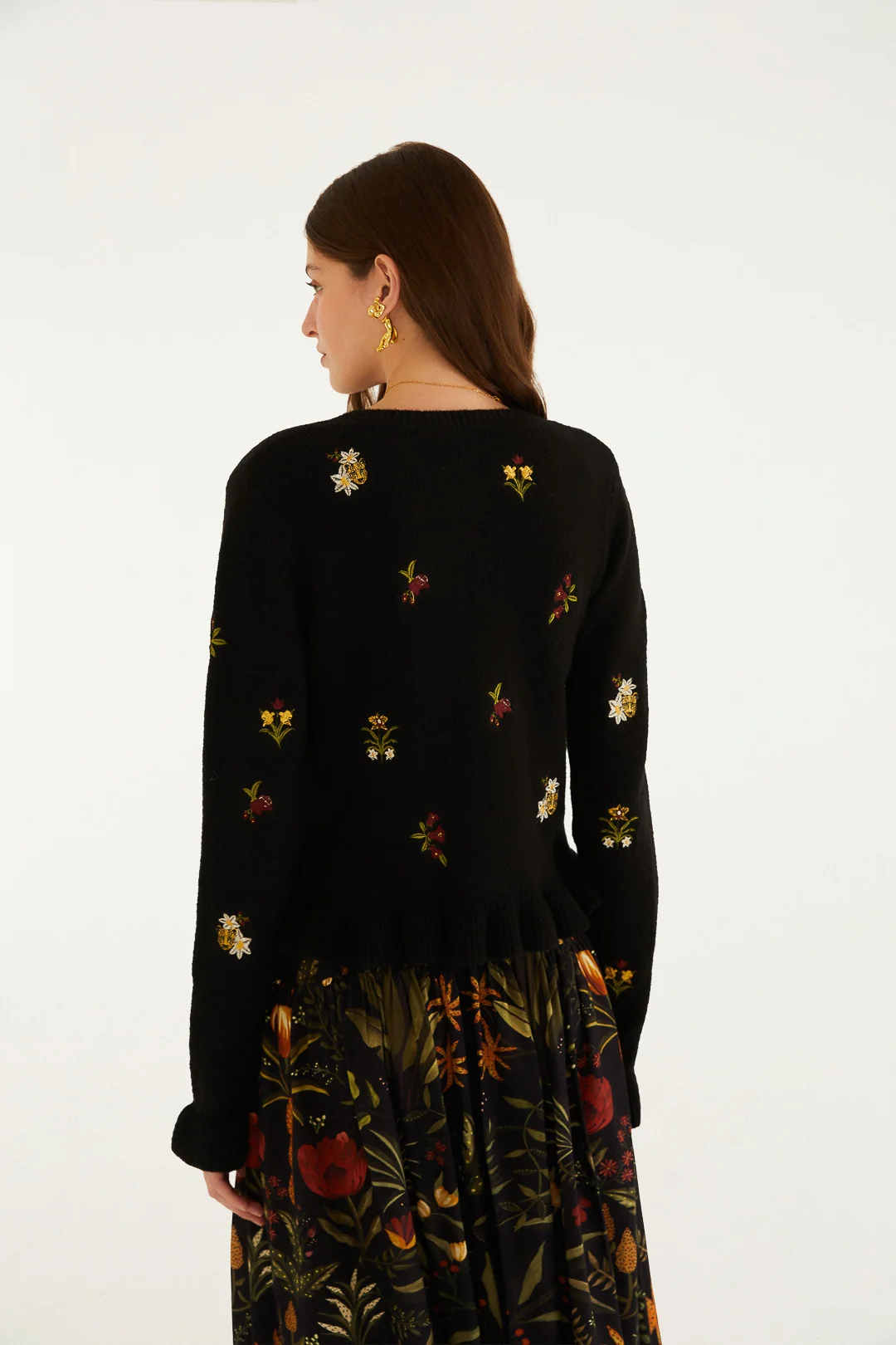 Comprar Cardigan Tricot Bordado Selva da Noite Farm