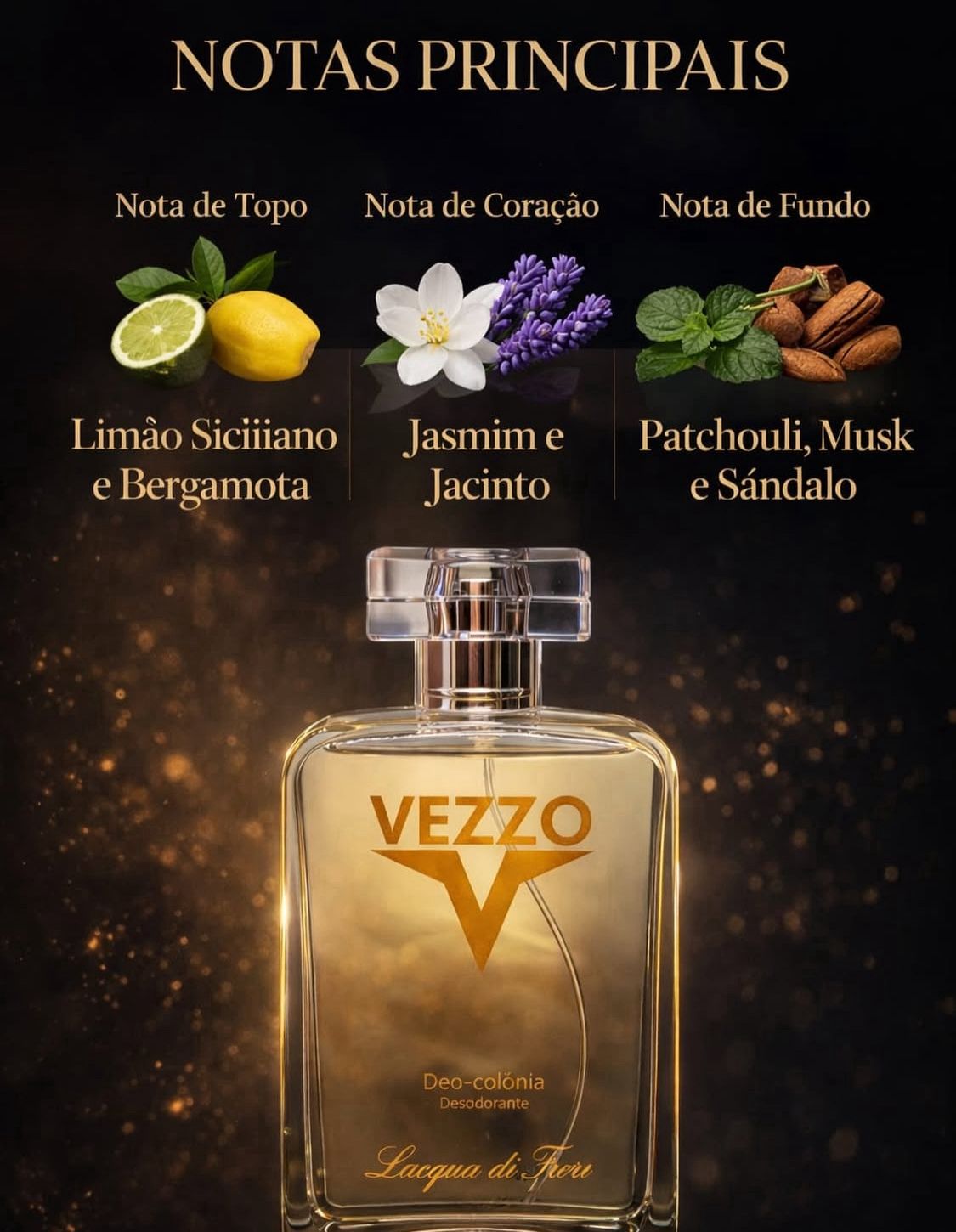 Perfume Vezzo 100ml Deo COlônia - Lacqua di Fiori - a partir de R
