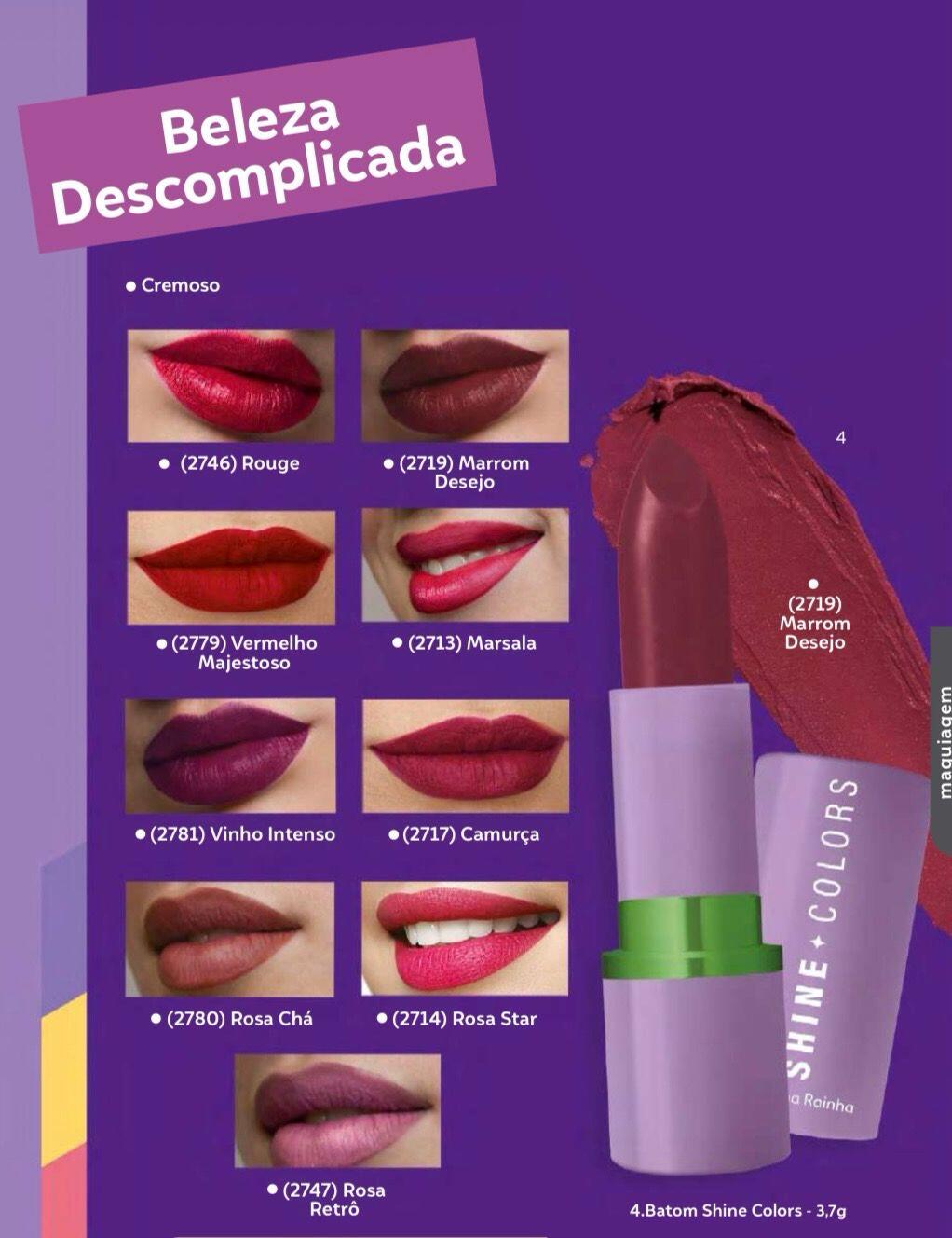 Comprar Batom Shine Colors Camurça FPS15 3,7G Abelha Rainha (2717