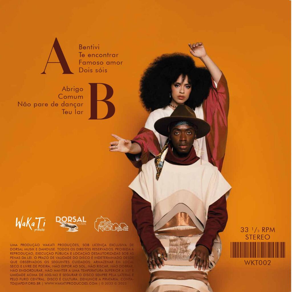 ÀVUÀ - Percorrer Em Nós LP laranja translúcido - R$179,99
