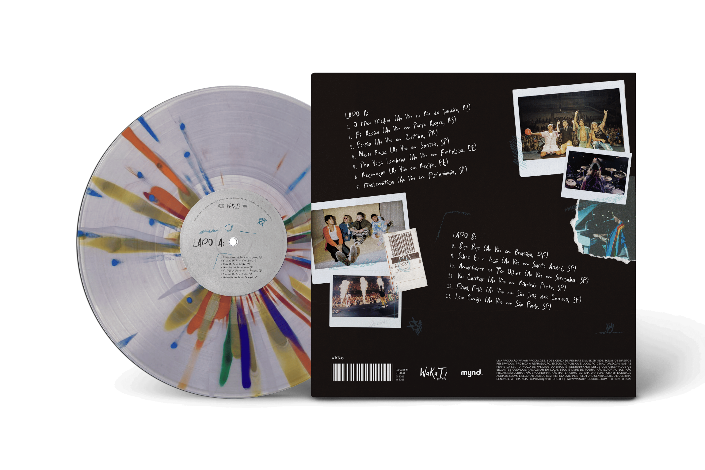 Comprar Restart - LP Splatter Pra Você Lembrar Tour Ao Vivo - R$249,90