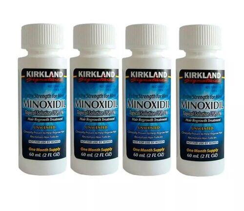 MINOXIDIL 5% KIRKLAND - 4 FRASCOS DE 60 ML