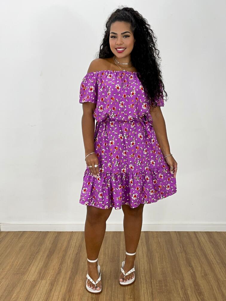 Comprar Vestido Curto Ciganinha Floral Divertido - La Luna