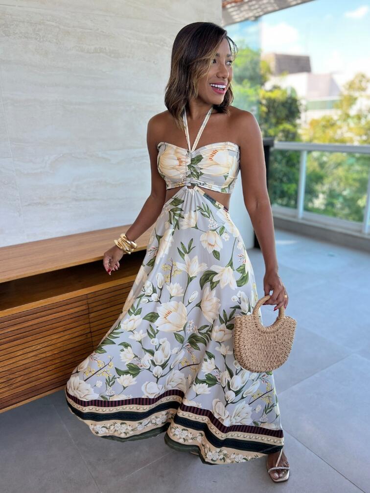Vestidos Longos Com Estampas Florais Vestido Longo Estampado