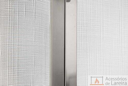 Tela de Lareira em Aço Inox 304