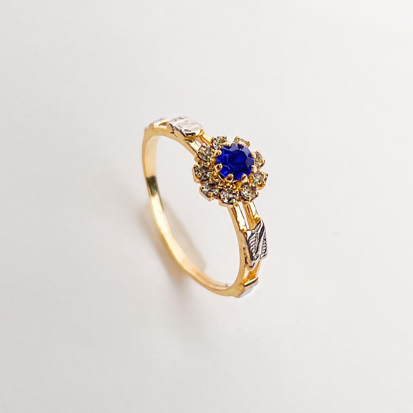 Comprar Anel de Formatura Feminino Pedra Azul Semijoia Ouro 18K ...