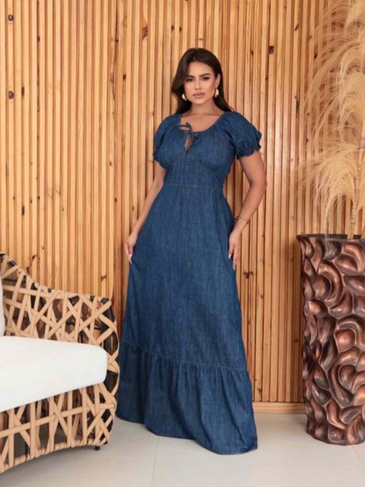 Vestidos Longos Vestidos Jeans Para Evangelicas Vestido Jeans