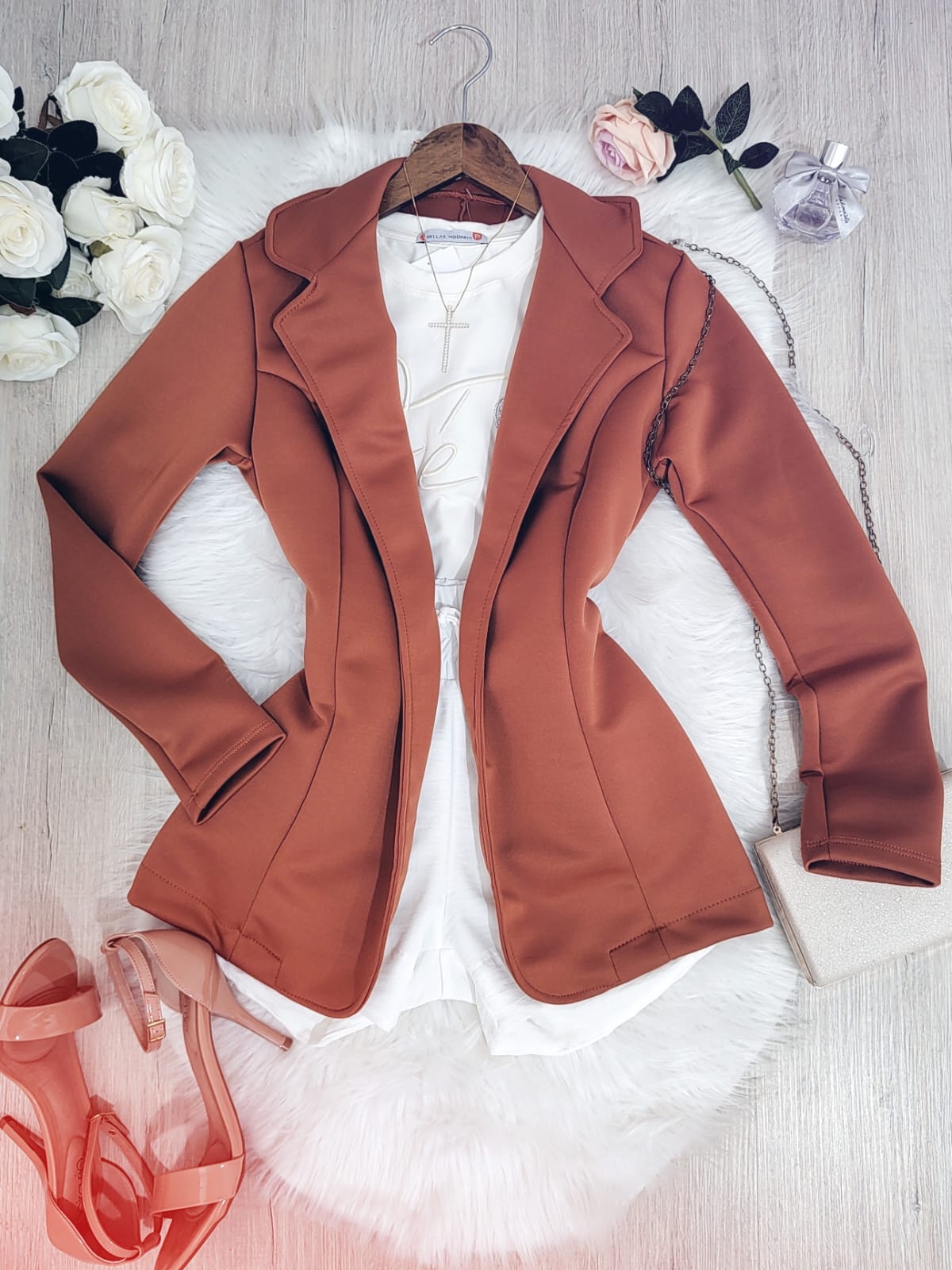 Blazer Look OtoÃ±o Pantalon Blanco Outfit Con Vestido De OtoÃ±o