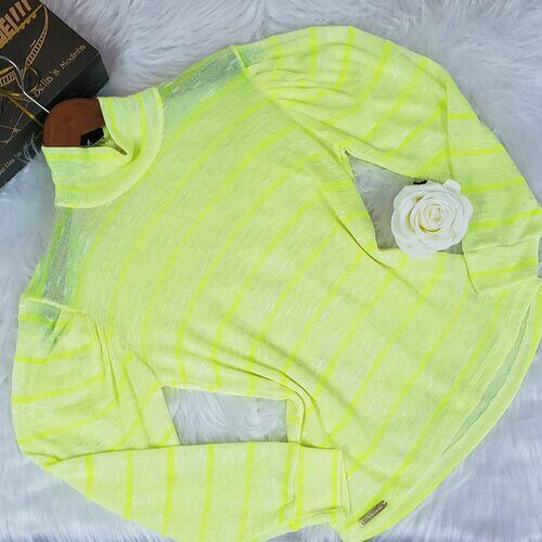 Blusa Tricô Neon Amarela
