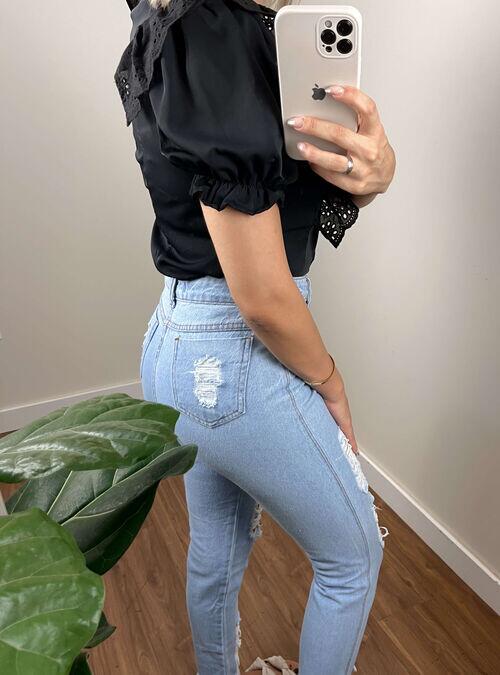Calça Moon Jeans Com Botões Encapados