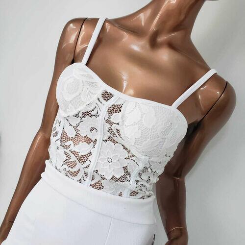 Vestido Branco Crepe e Renda