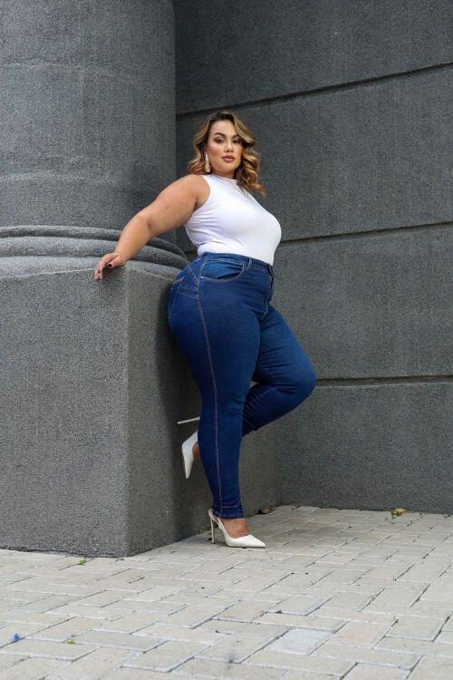 Calça Rux Comprar Calça Feminina Jeans Skinny Plus Size com Bordado Bolso Traseiro