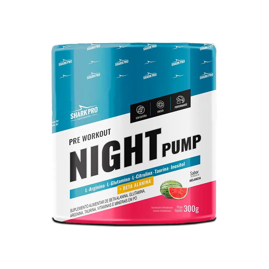 Comprar Pré-Treino Sem Cafeína Night Pump 300g - Shark Pro - R$140,00