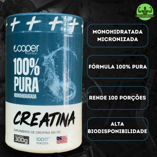 Creatina Monohidratada 300g - Cooper Nutrition