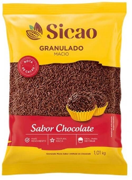 Comprar Granulado Macio Sabor Chocolate Sicao 1KG Para brigadeiro - a ...