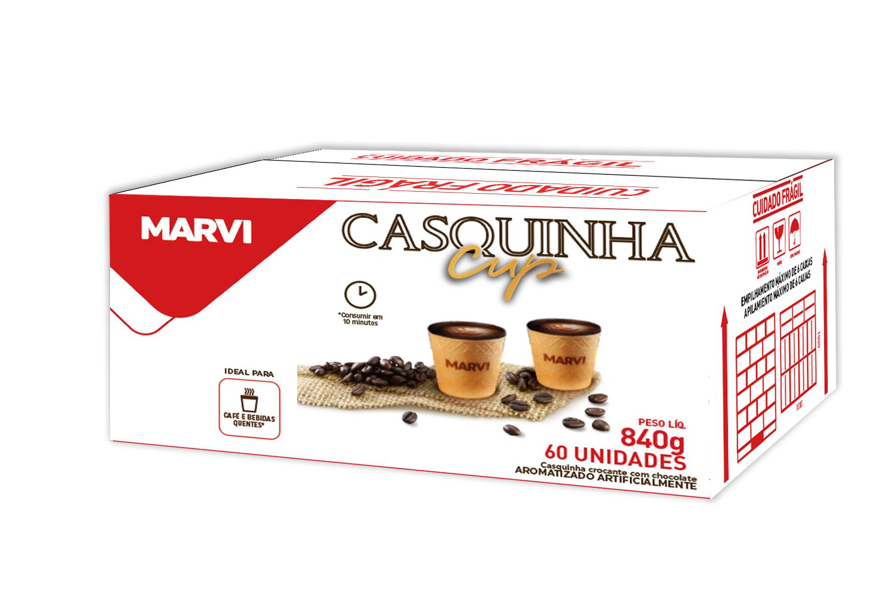 Comprar 6 Copo Comestível Copinho De Café 50ml Casquinha Cup Marvi - Gerô  Festas