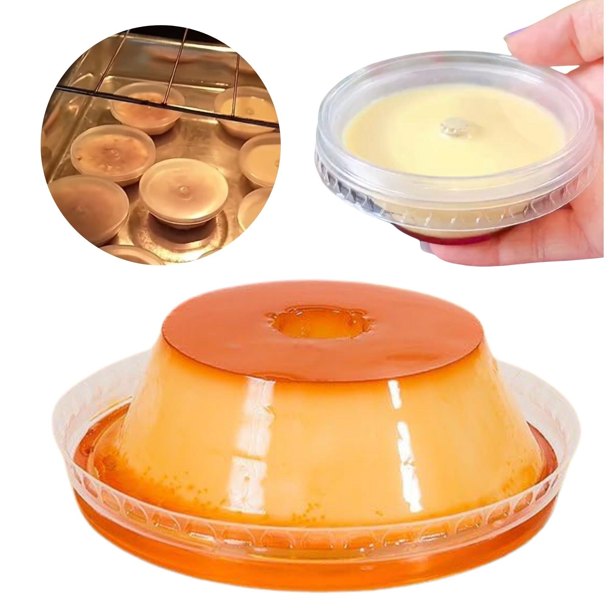 Comprar 24un mini forma de pudim descartável 120ml vai ao forno - a ...