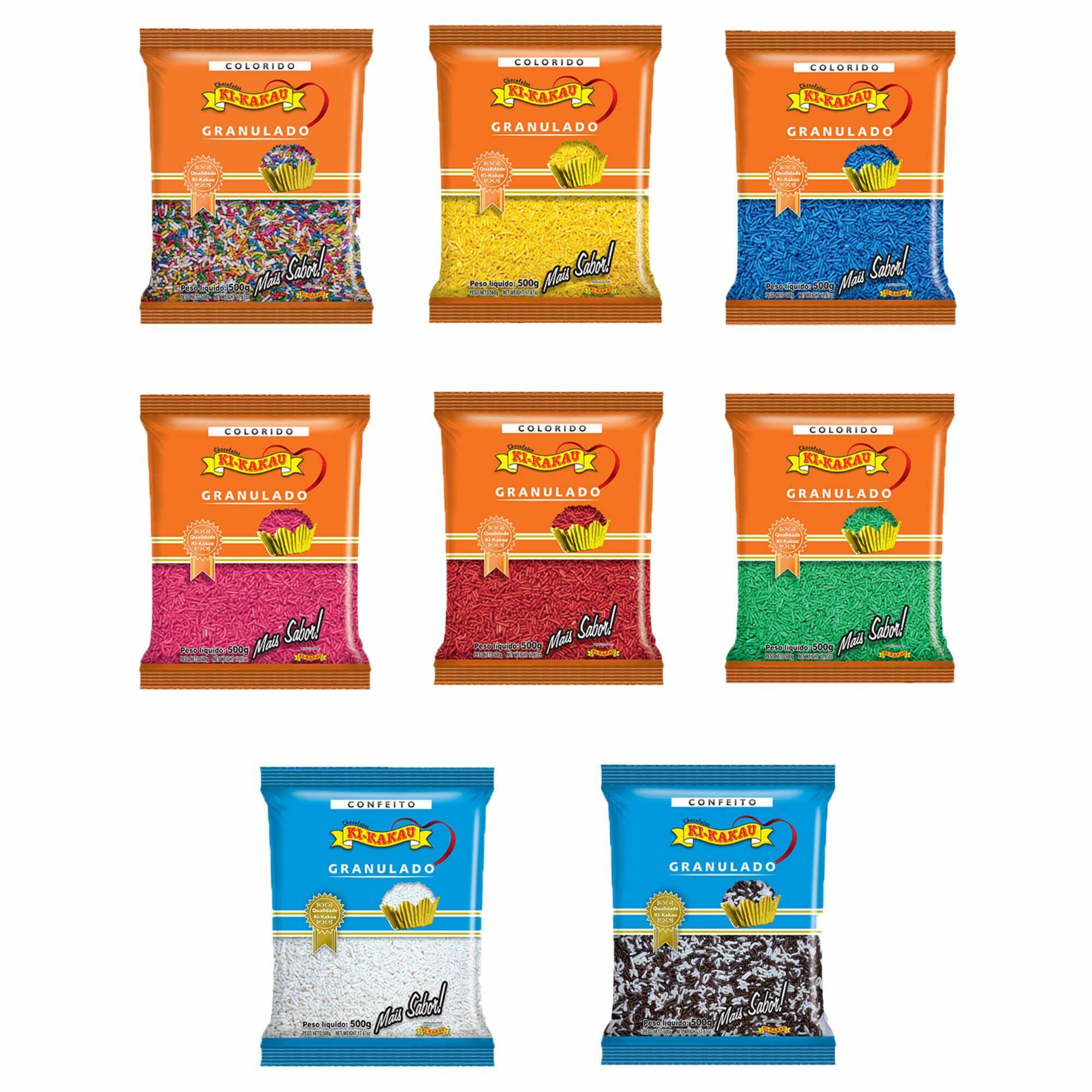 Comprar Granulado Colorido para enrolar doces 500 G - Escolha Cores
