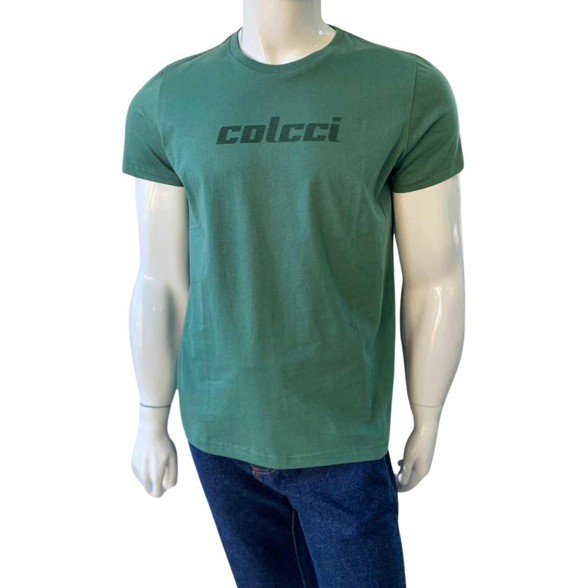 Camiseta Masculina Colcci Verde Crowd Flower Verde P