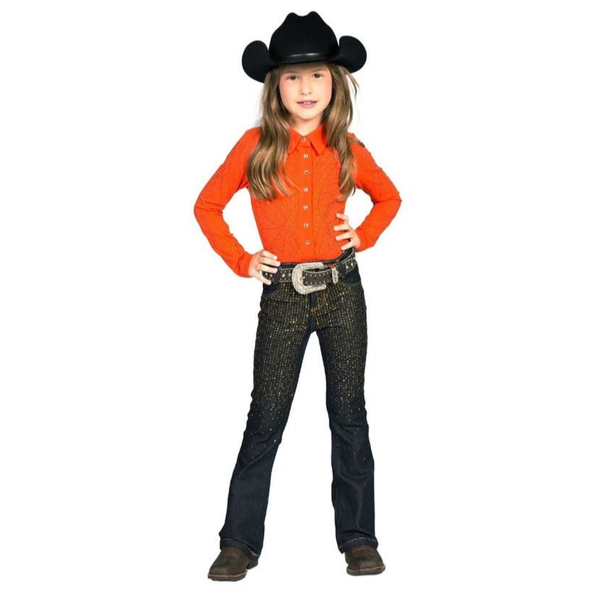 Bota Country Roupa Cowboy Feminina Infantil Comprar Calça Jeans