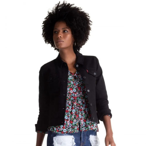 Comprar Jaqueta Jeans Feminina Levis Preta 299450038 Autentica Moda  Country - Main Image