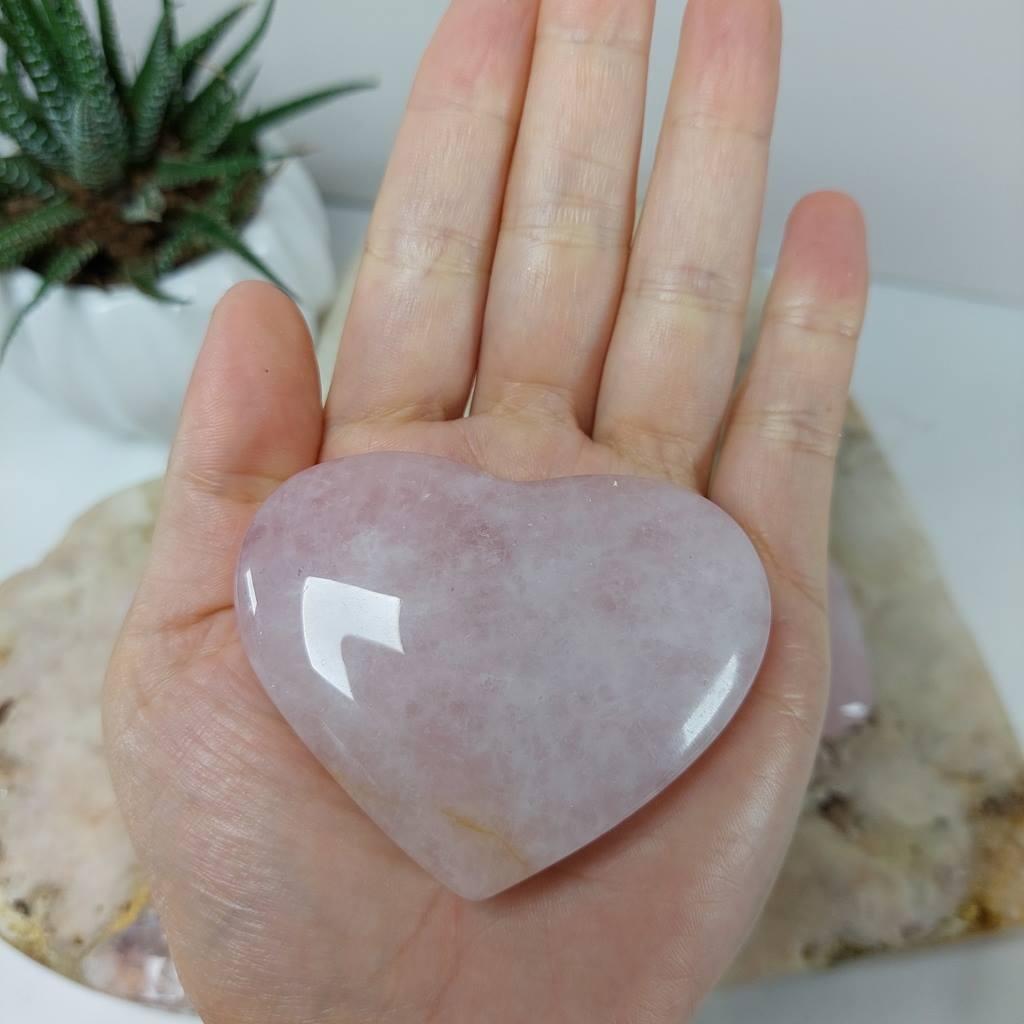 Comprar Coração de Pedra Quartzo Rosa 70 gramas aprox.