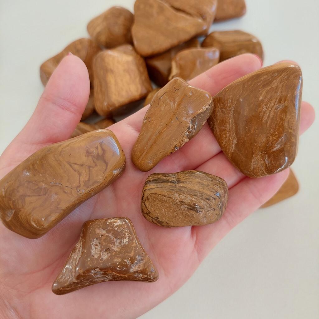 Comprar Pedra Jaspe Marrom Rolada Atacado Pacote Kg - de R$8,55 a R$85,50 -  SAJ Cristais - Pedras e Cristais Naturais