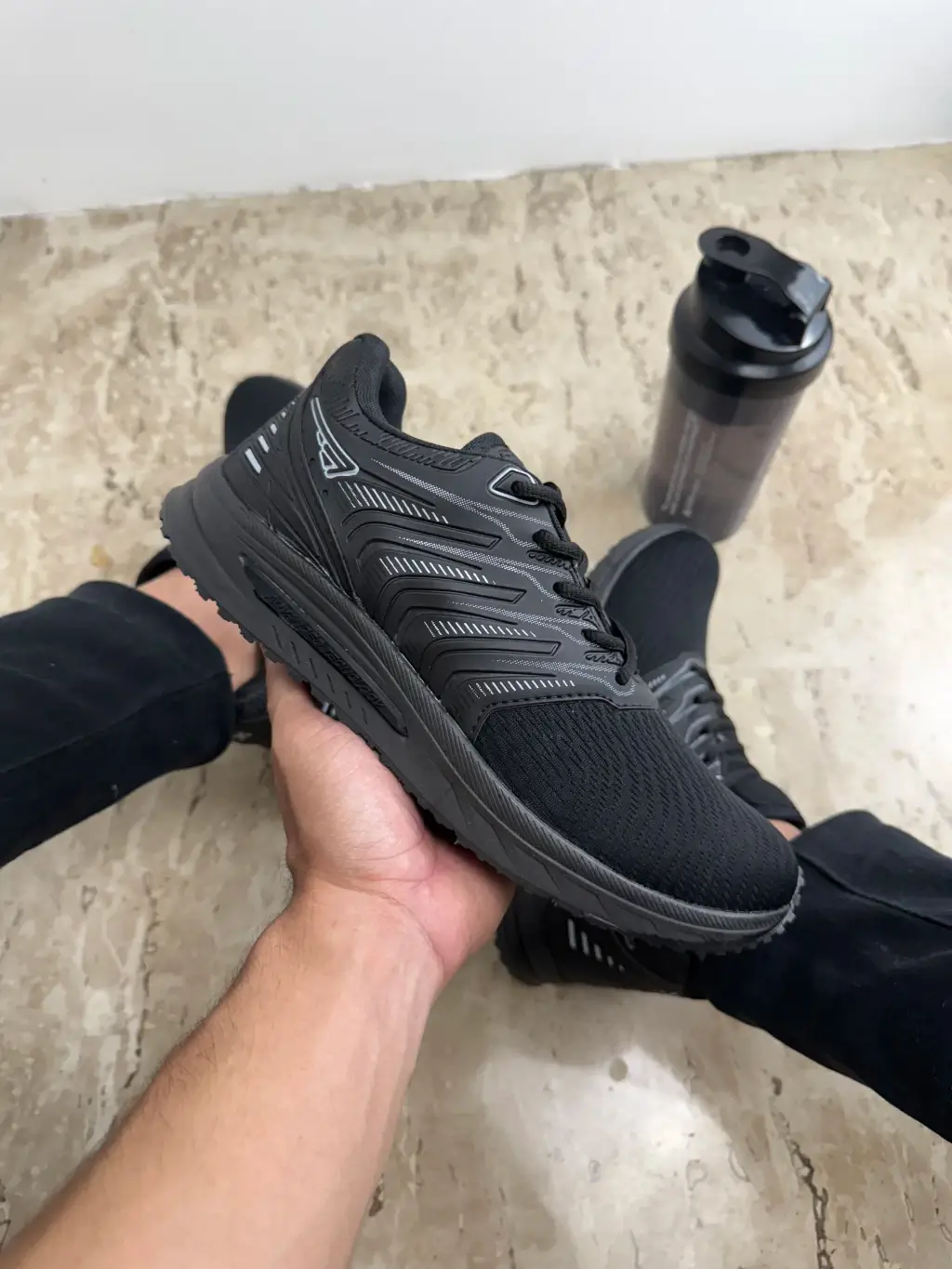 Tênis Masculino Zeuz Stripe 97RX-A Preto Total