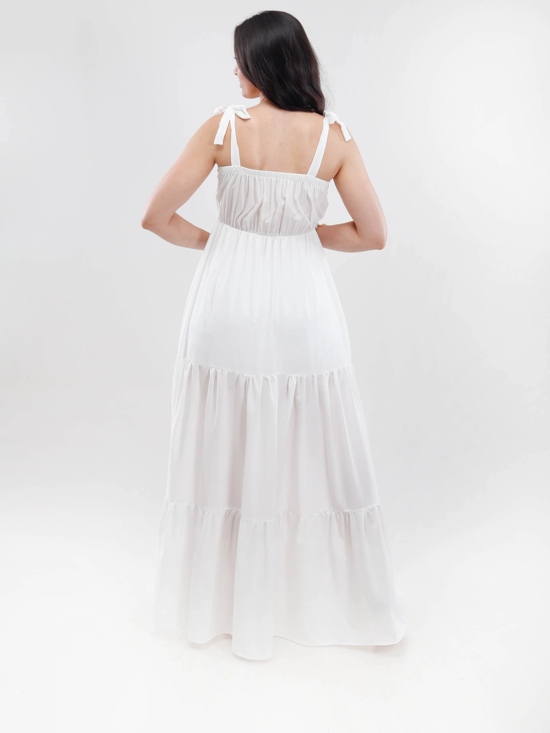 princess polly baby blue dress Julia Crepe Maxi Bridesmaid Dress main image 0