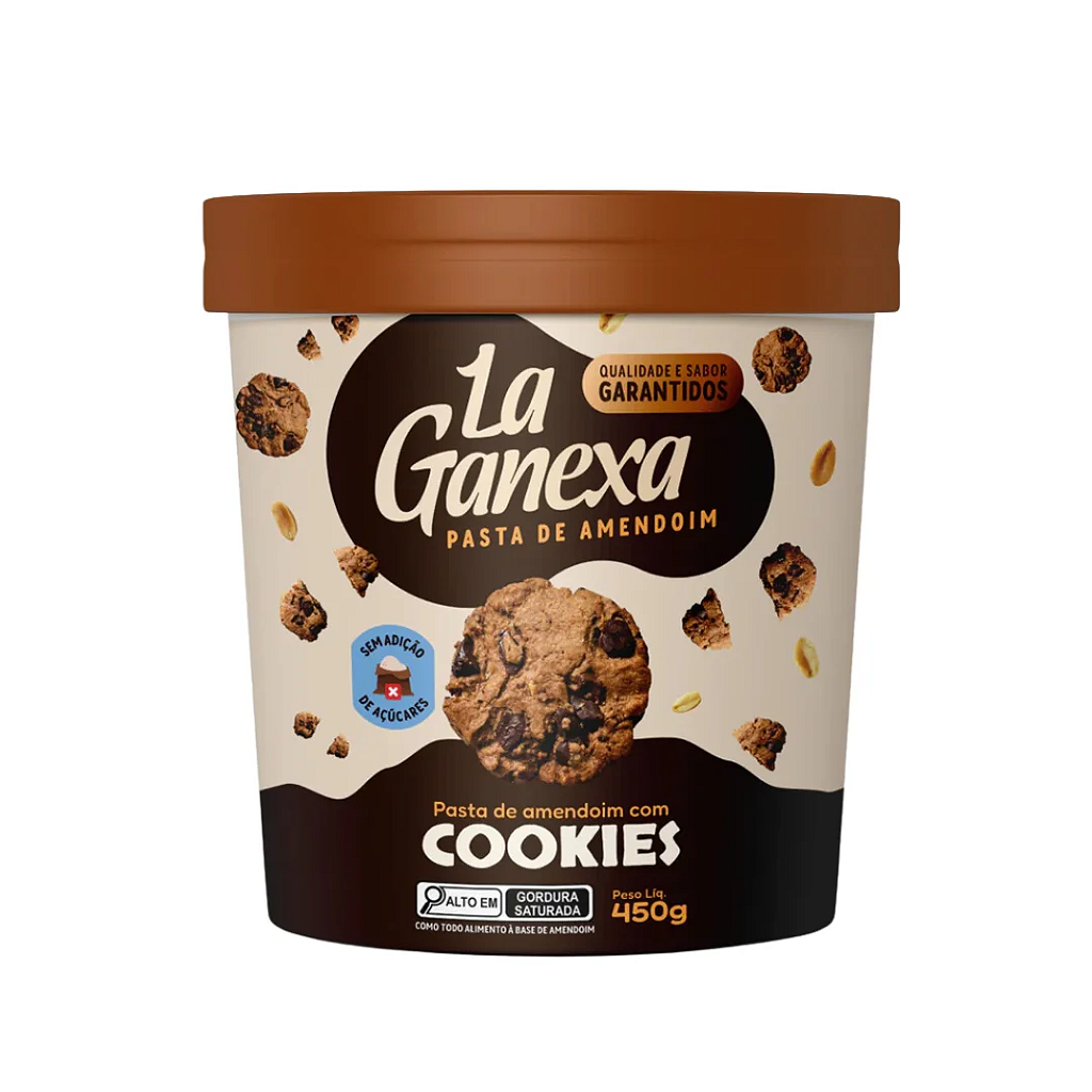 Comprar Pasta de Amendoim Cookies Cream 450g - La Ganexa - a