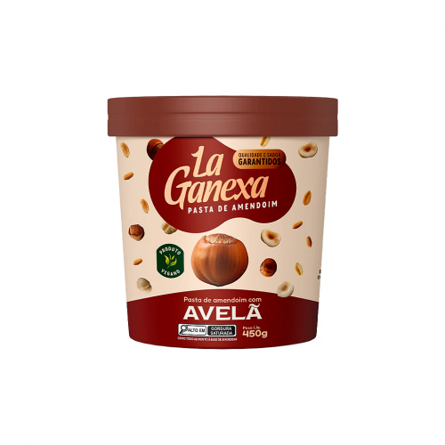 Comprar Pasta de Amendoim Avelã - Vegana 450g - La Ganexa - a