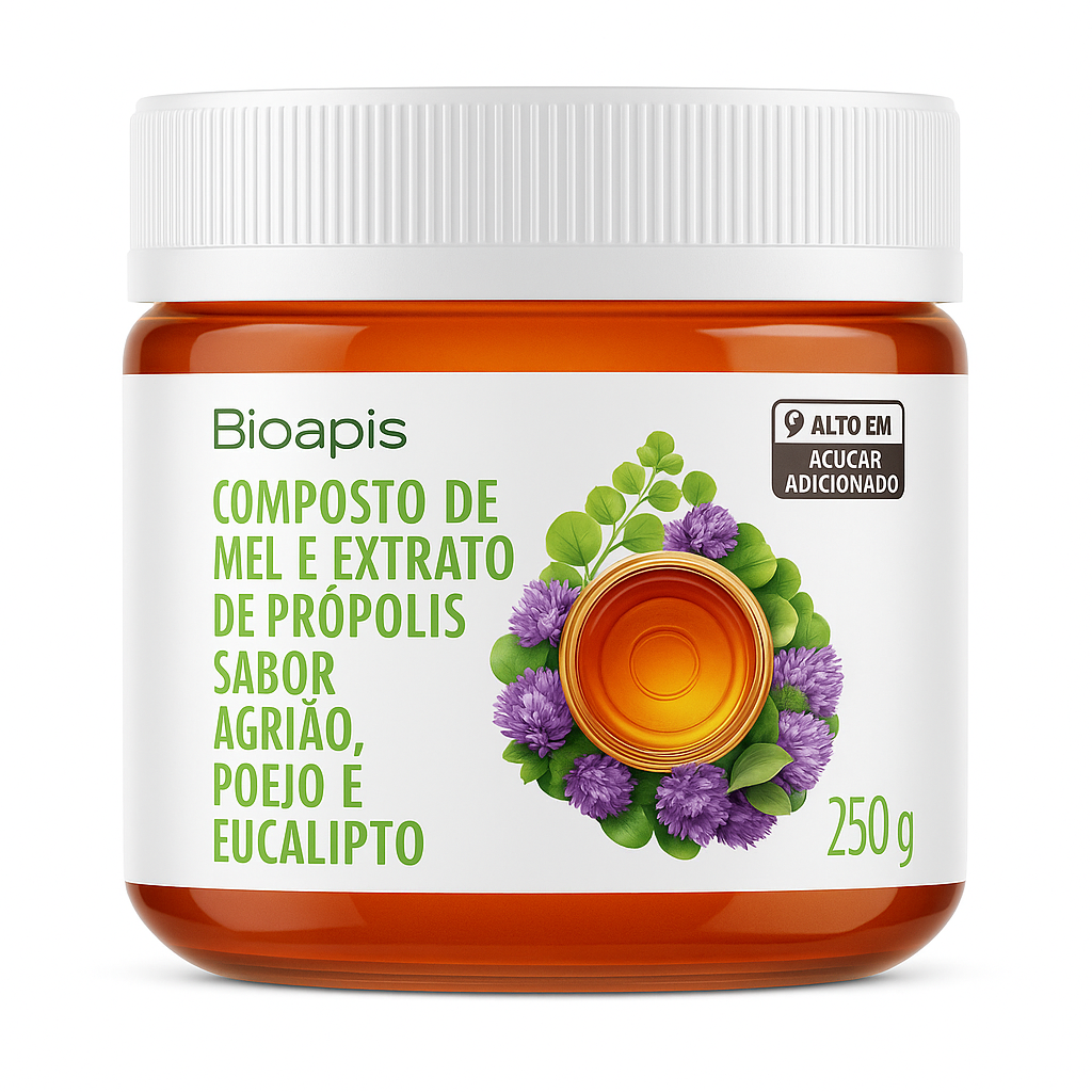 Comprar Composto de Mel e Extrato de Própolis Sabor Agrião, Poejo e ...