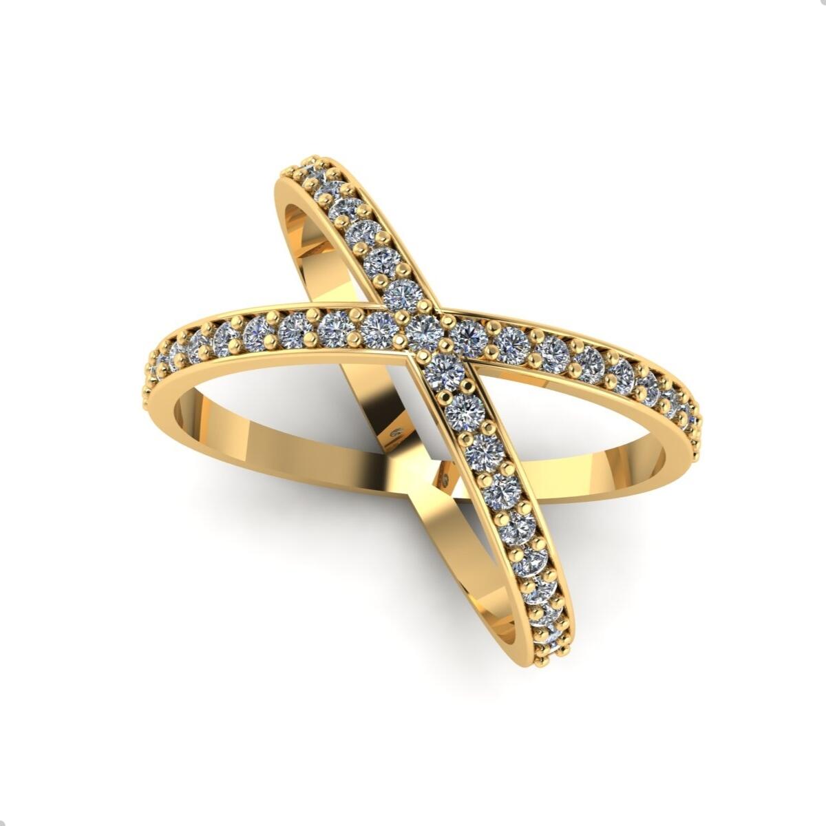 Comprar Anel tricolor diamantado em ouro 18k - a partir de R$765