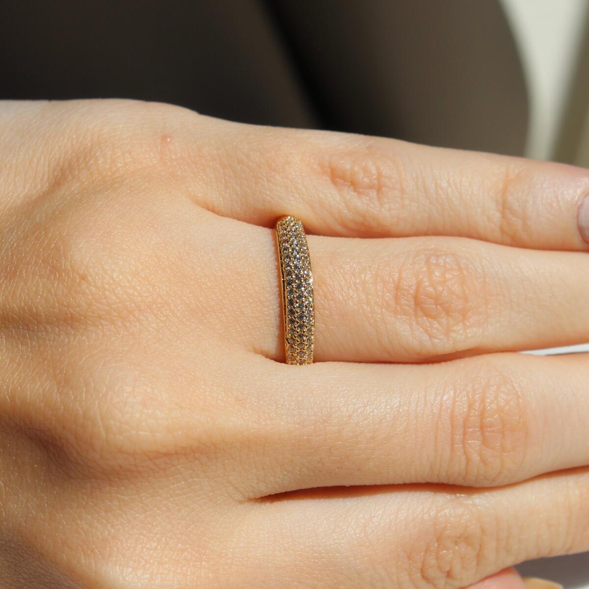 Anel Atenas aparador em ouro 18k | Adara Joias - de R$2.889,90 a R