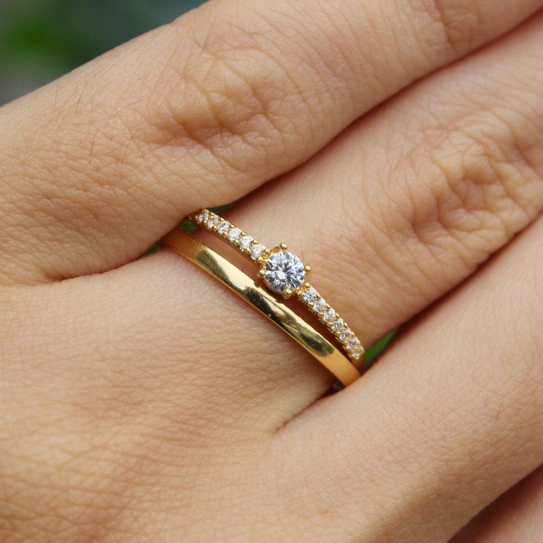 Par de alianças 2mm Reta em ouro 18k | Adara Joias - a partir de R