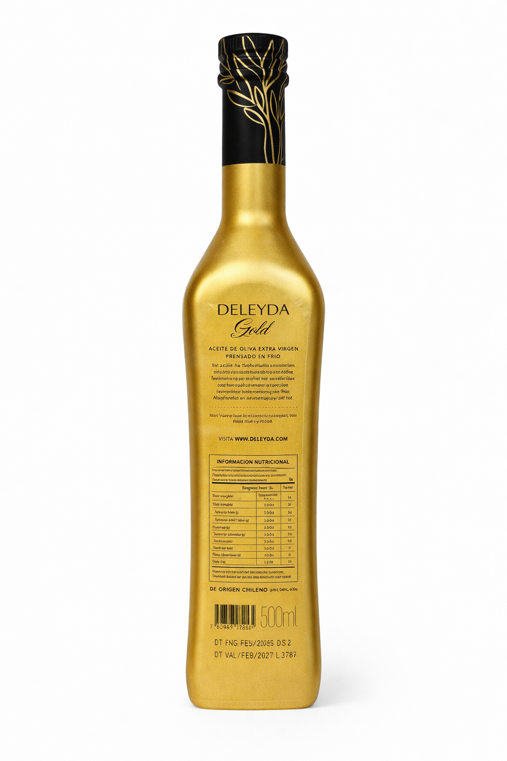 Azeite Chileno Deleyda Gold Extra Virgem - 500ML Premium - R$155,00