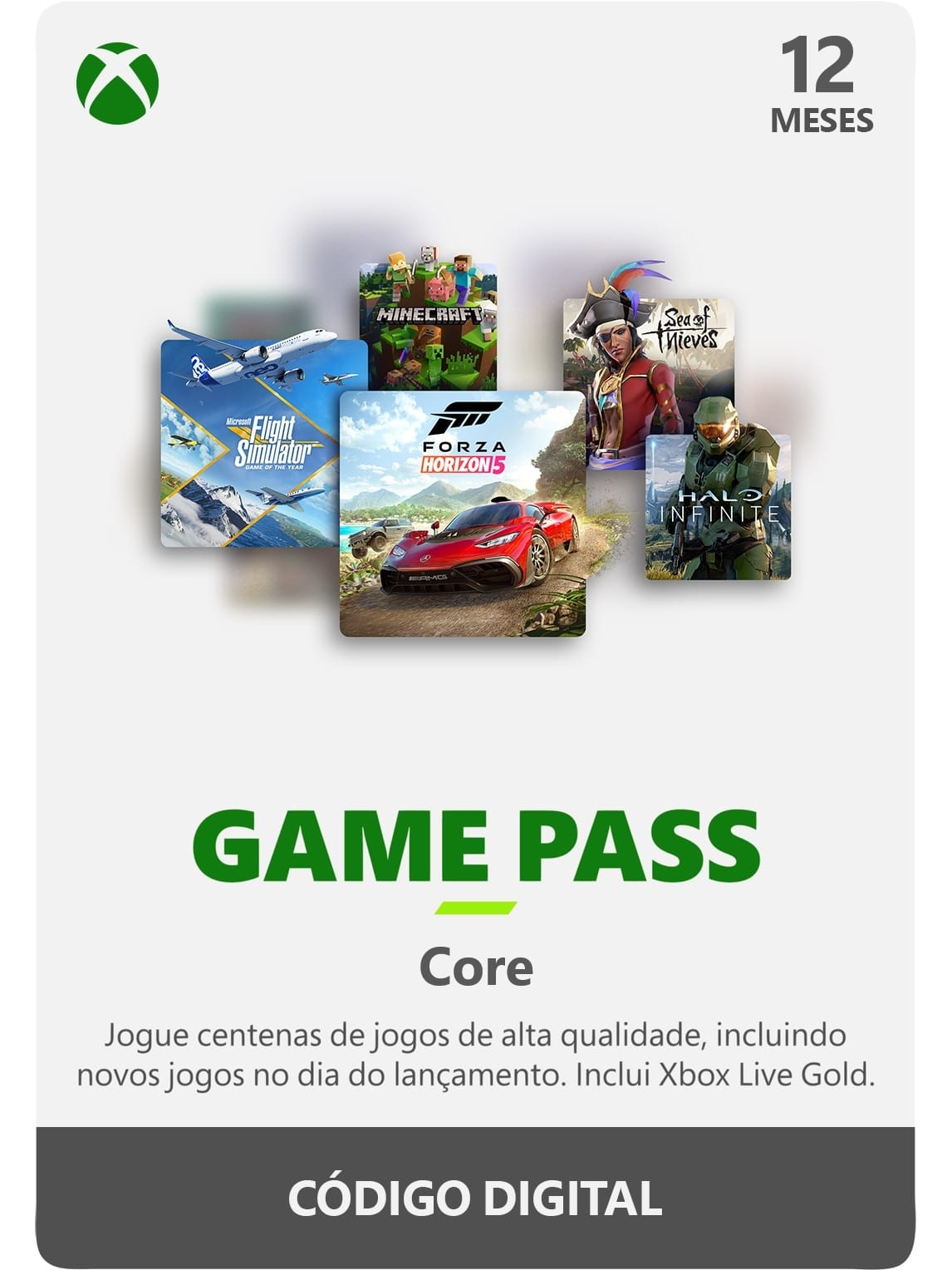 Xbox Game Pass Core 12 Meses R 249 99