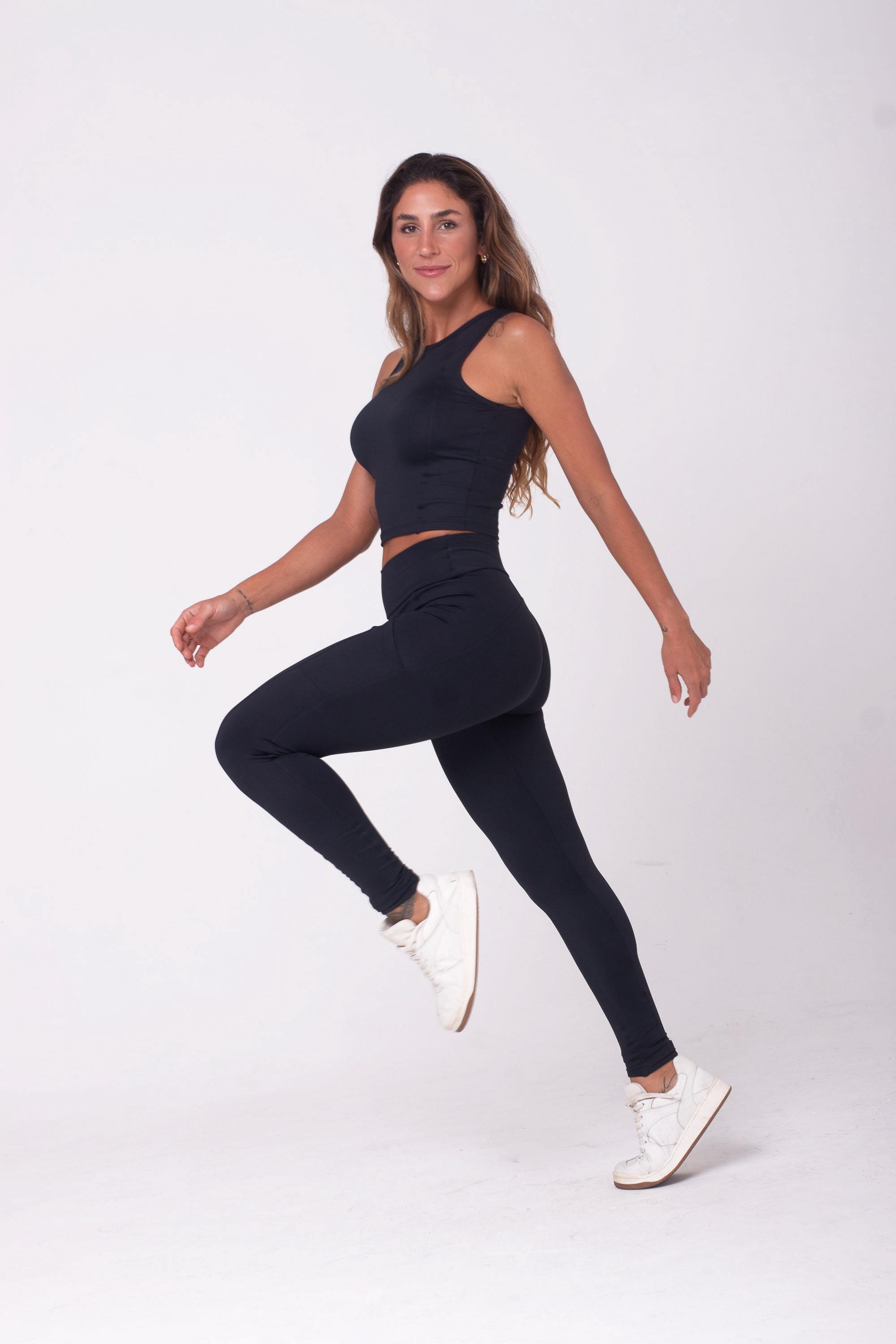 Legging Preta CalÃ§a Legging Poliamida Elastano Atacado Comprar - Main Image