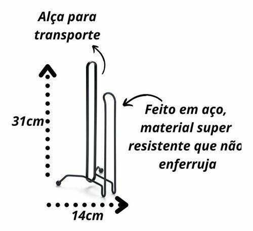 Suporte P/ Rolo De Papel Com Suporte Vertical - Linha Black