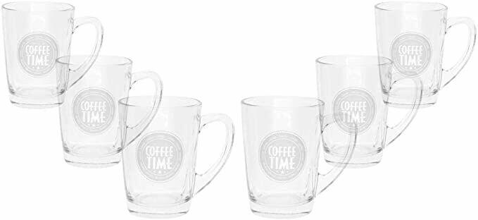 Jogo de Canecas Coffee Time 6 peças 160ml - Casambiente